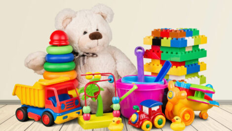 An assortment of kids toys.